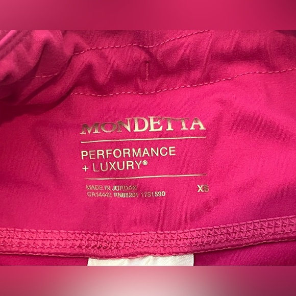 Mondetta Performance Luxury Women's Pink High-Waisted Biker Shorts XS - Picture 10 of 16